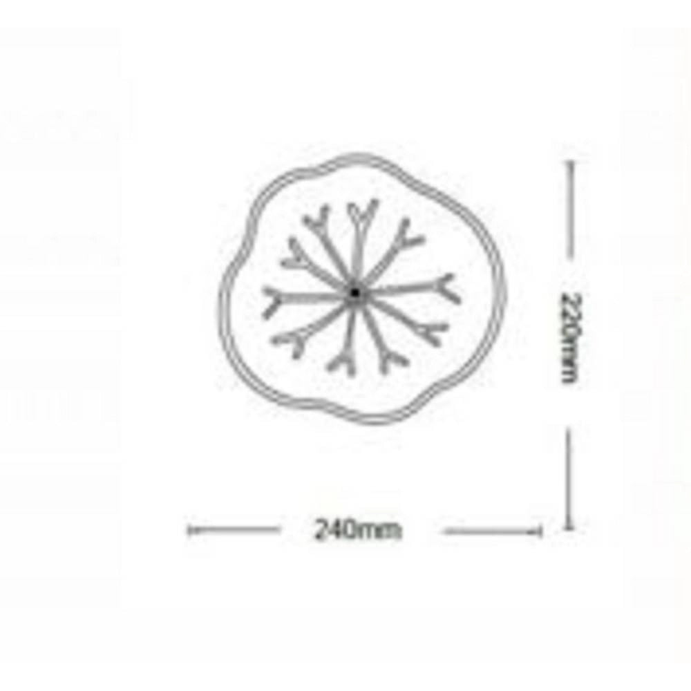 Trade Shop - Applique Led Decorativa Effetto Venature Foglia Muro Lampada 14w Moderna Aq10-3c -