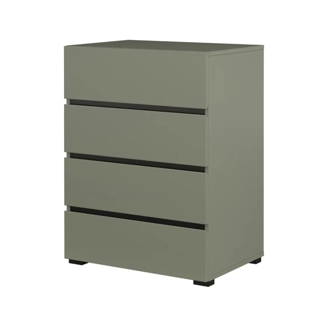 Piccolo buffet HAVANA – 4 cassetti – Verde salvia – Design moderno e compatto