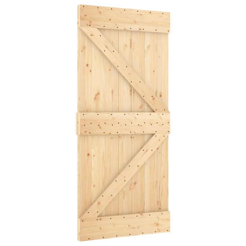 Porta scorrevole Naturale e Bianco 100 x 210 cm 3445100