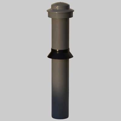 TORRETTA DI VENTILAZIONE IN PP GRIGIO  Ø 110     MADE IN ITALY