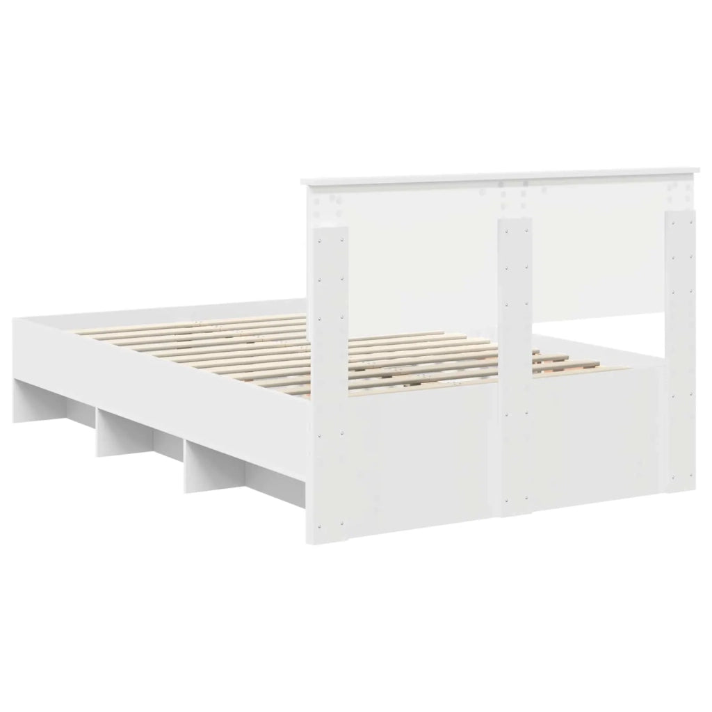 Struttura del letto Bianco 120 x 123 cm Legno multistrato 3408872