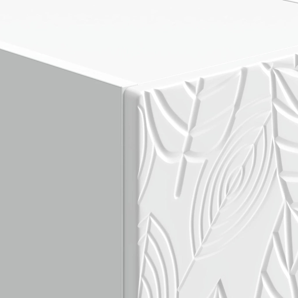 Mobile TV-Credenza per TV 102 x 34,5 x 50 cm Bianco Lucido Legno ingegnerizzato 573831