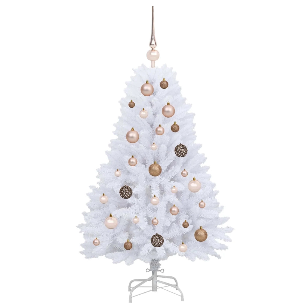Albero di Natale | Decorazioni natalizie artificiale Bianco 68 x 68 x 120 cm