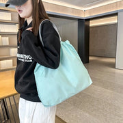 Borsa Supermarket Opportuna - Grande Capacità, Impermeabile e Resistente - Borsa a Tracolla e Borsa a Spalla in Uno - Nero