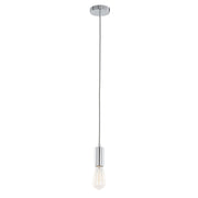 Lampada a sospensione Italux Moderna cromata E27 Ø4,7