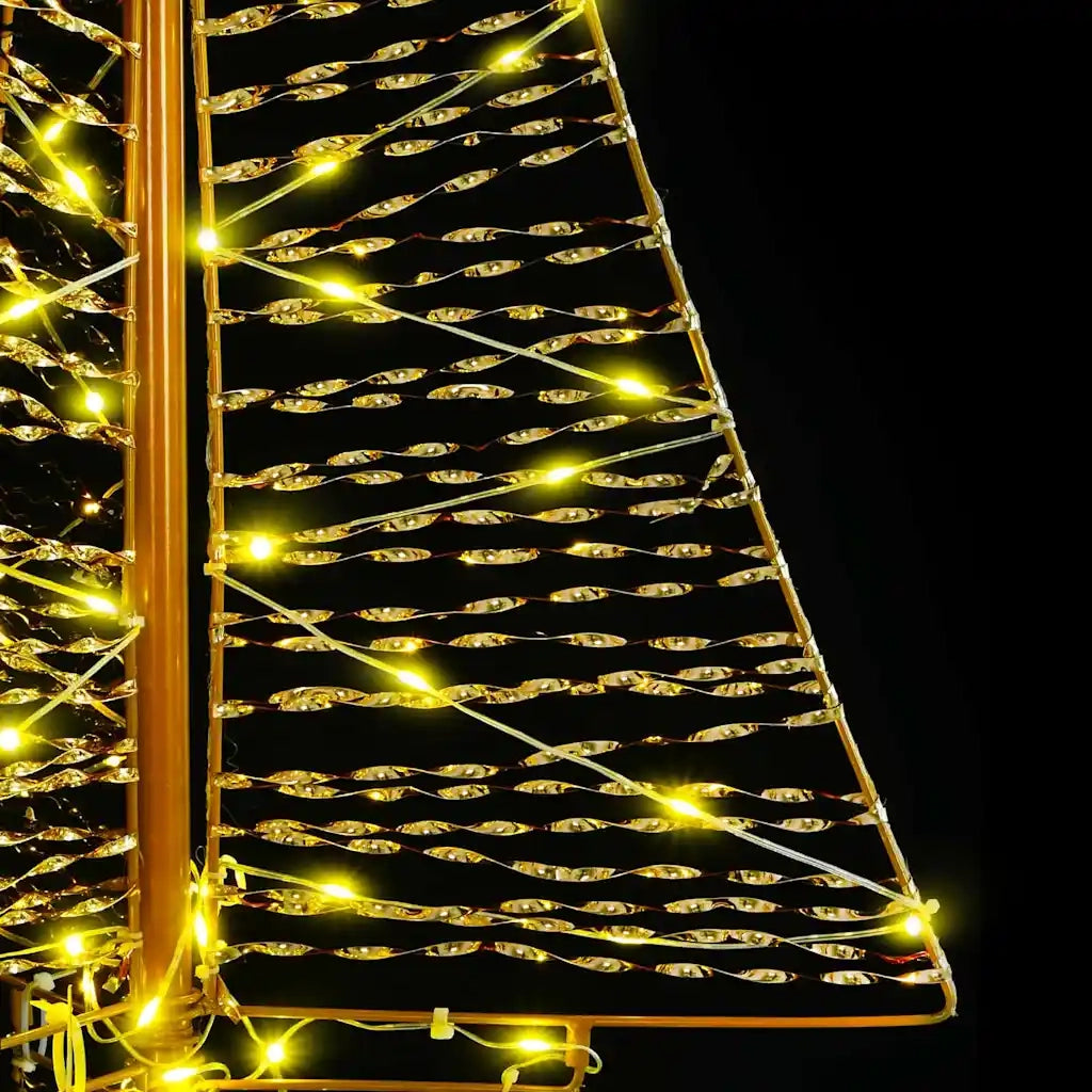 Albero di Natale con 100 LED-Luci decorative natalizie Bianco caldo 120 cm PET 554264