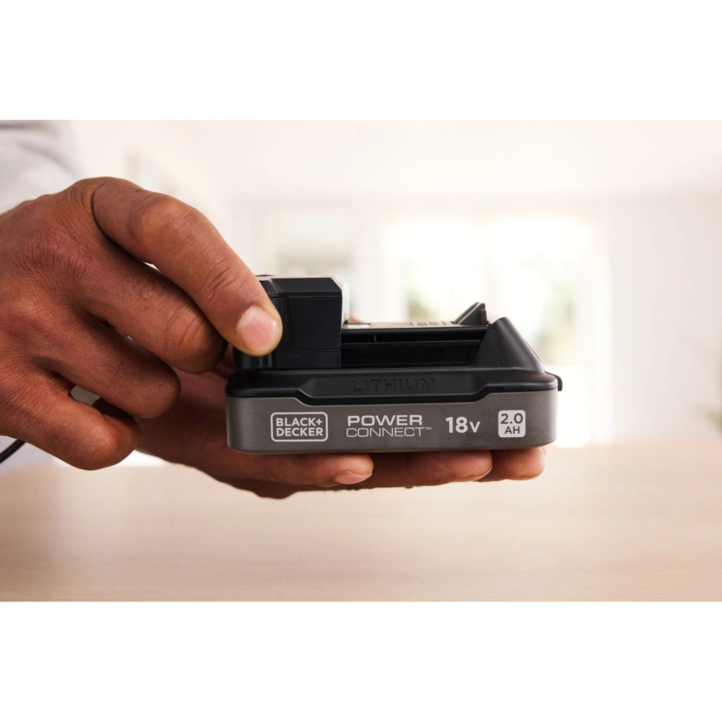 Kit batteria e caricabatterie Black+Decker 18V 2.0Ah BDL2018S1B