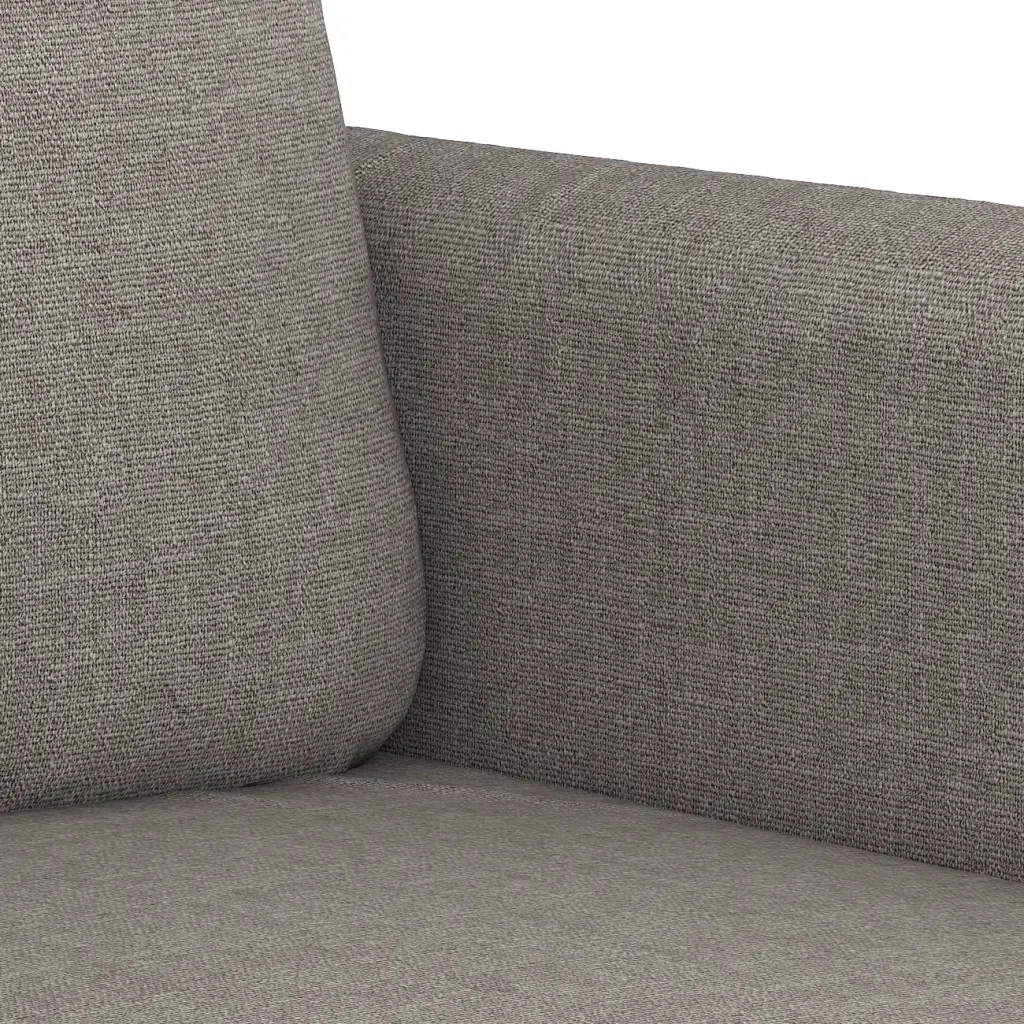 Set Divani 3 pz con Cuscini Tortora in Tessuto 3202149