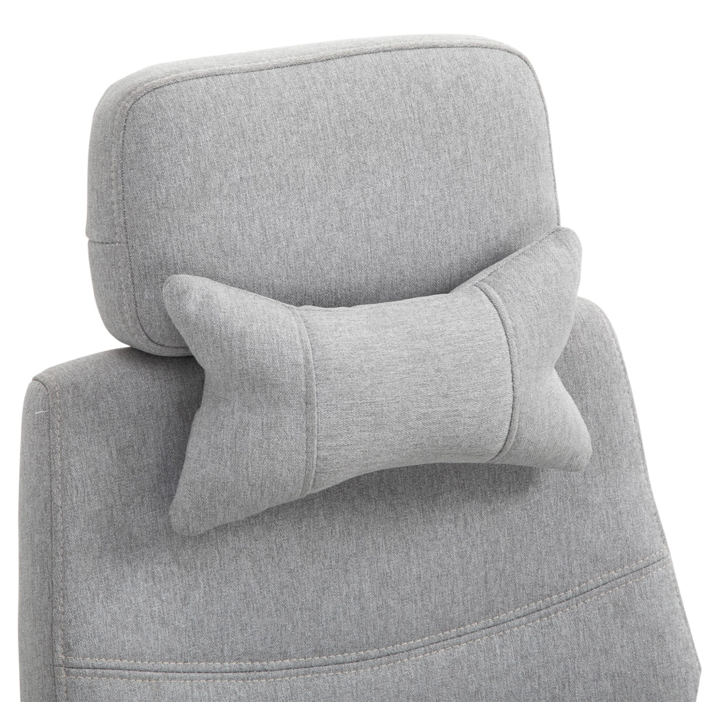 Sedia da ufficio, sedia da gaming, sedia con rotelle, ergonomica, poliestere, schiuma, pannello multistrato, 62 x 68 x 117-127 cm