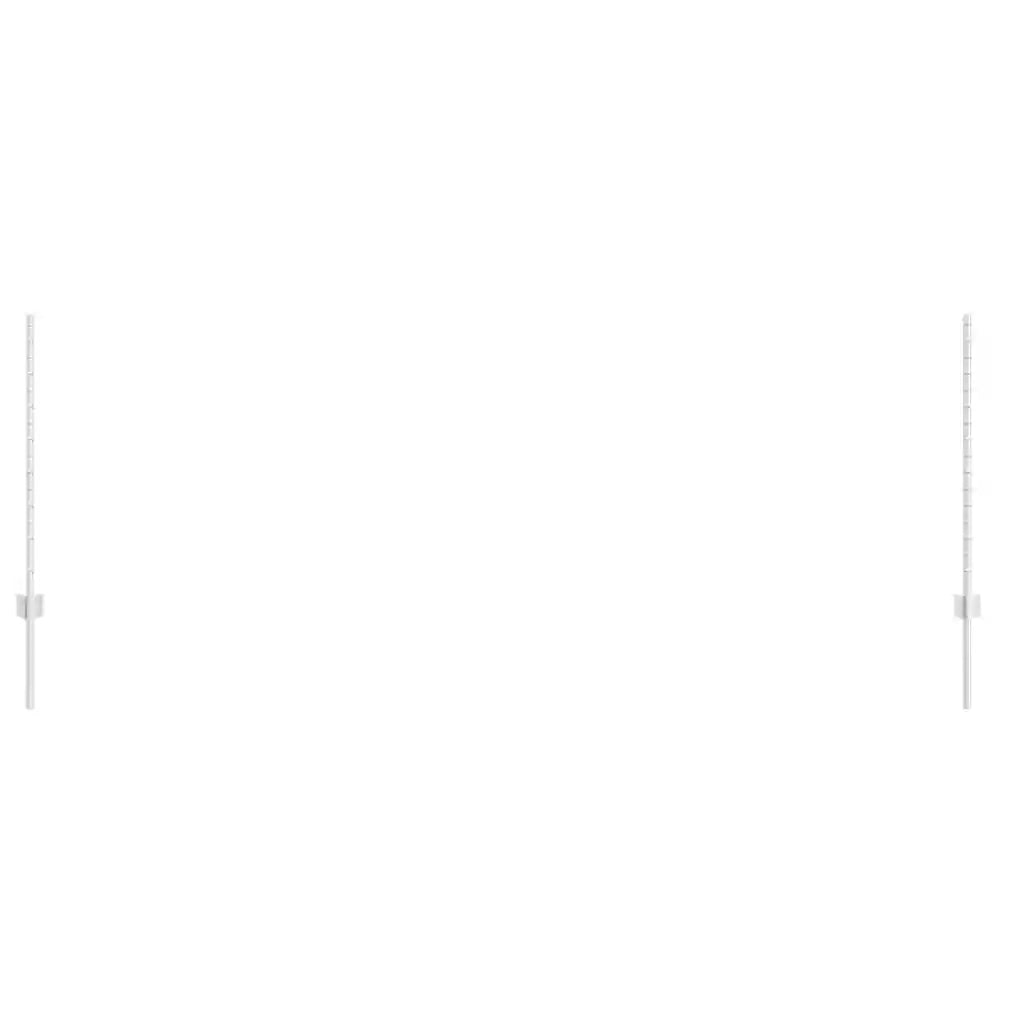 Palo della recinzione 5 pz Argento 100 cm Acciaio CFW8785090