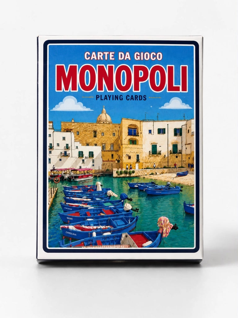 Carte da Gioco Monopoli Modiano Poker Ramino Scala 40 Made inItaly Mazzo Blu Edizione Monopoli