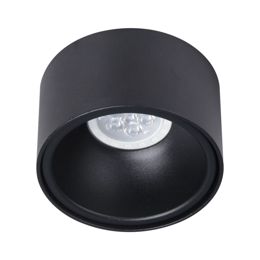 Faretto incasso soffitto BALI tondo nero GU10 Milagro
