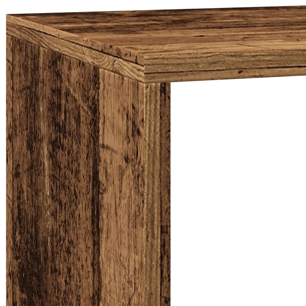 Libreria a 3 Ripiani-Scaffale per Libri-Mobile di Stoccaggio Legno Vecchio 137,5x29x103,5 cm Truciolato