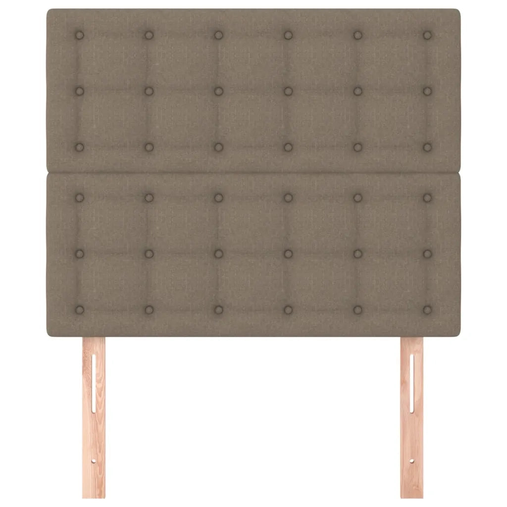Testiera per Letto-Testata-Testiera Decorativa Tortora 80x5x118/128 cm Tessuto 200596