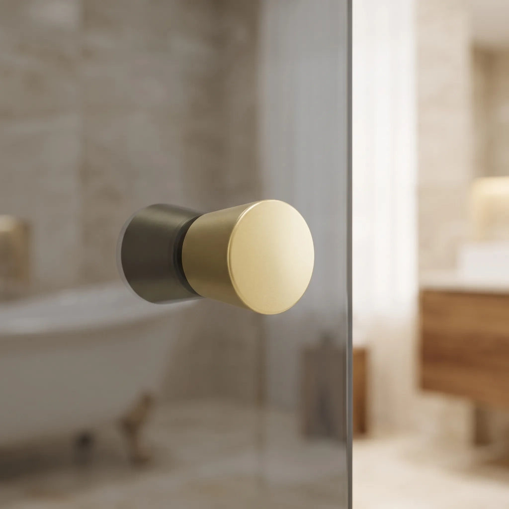 Maniglia Per Porta Doccia Rea 03 Brushed Gold