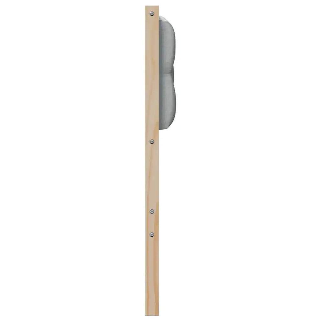 Testiera Marrone e grigio chiaro 135 cm Legno di pino massello 879014
