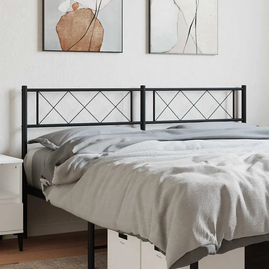 Testiera di Ricambio in Metallo Nero 120 cm 372308