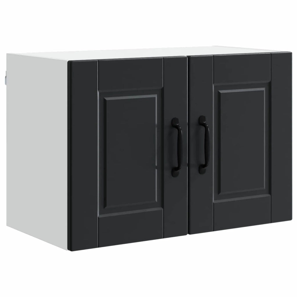 Pensile da cucina | Armadietto a muro PORTO Nero 60 x 31 x 40 cm Legno multistrato