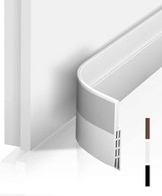 Blocco di chiusura per porte 400 x 5 cm silenzioso e resistente al vento (bianco)