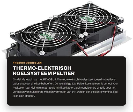 Sistema di raffreddamento termoelettrico - Peltier per progetti DIY - Raffreddamento efficiente - Formato compatto - Per applicazioni di raffreddamento - Energie ridotte