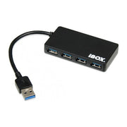 Hub interfaccia USB 3.2 Gen 1 (3.1 Gen 1) Type-A iBox IUH3F56 5000 Mbit/s Nero