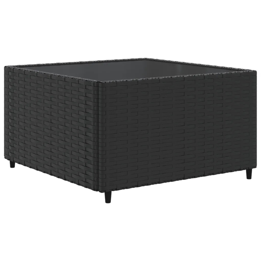 Set Divani da Giardino 11 pz con Cuscini in Polyrattan Nero 3308340