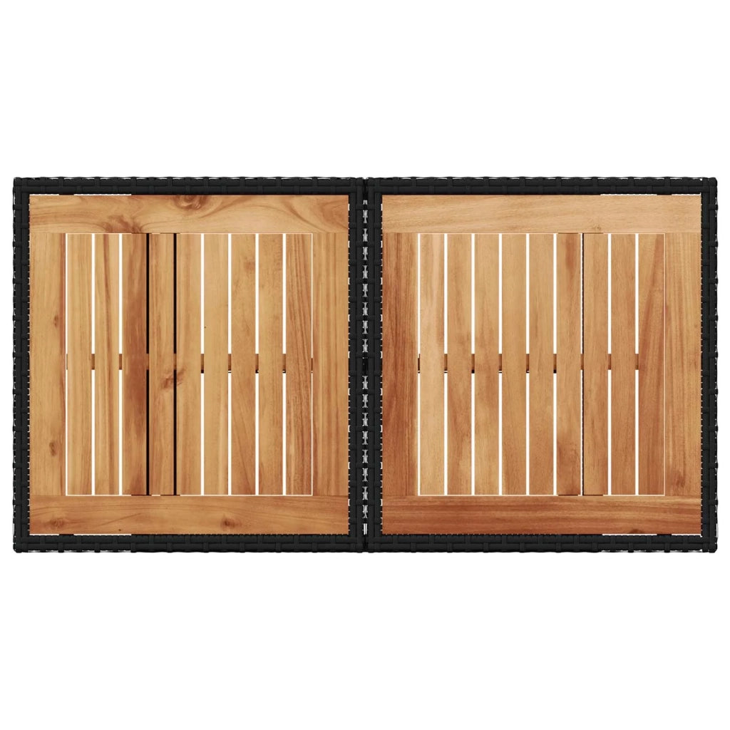 Set da pranzo per esterni 5 pz Nero e Bianco Crema 3422409