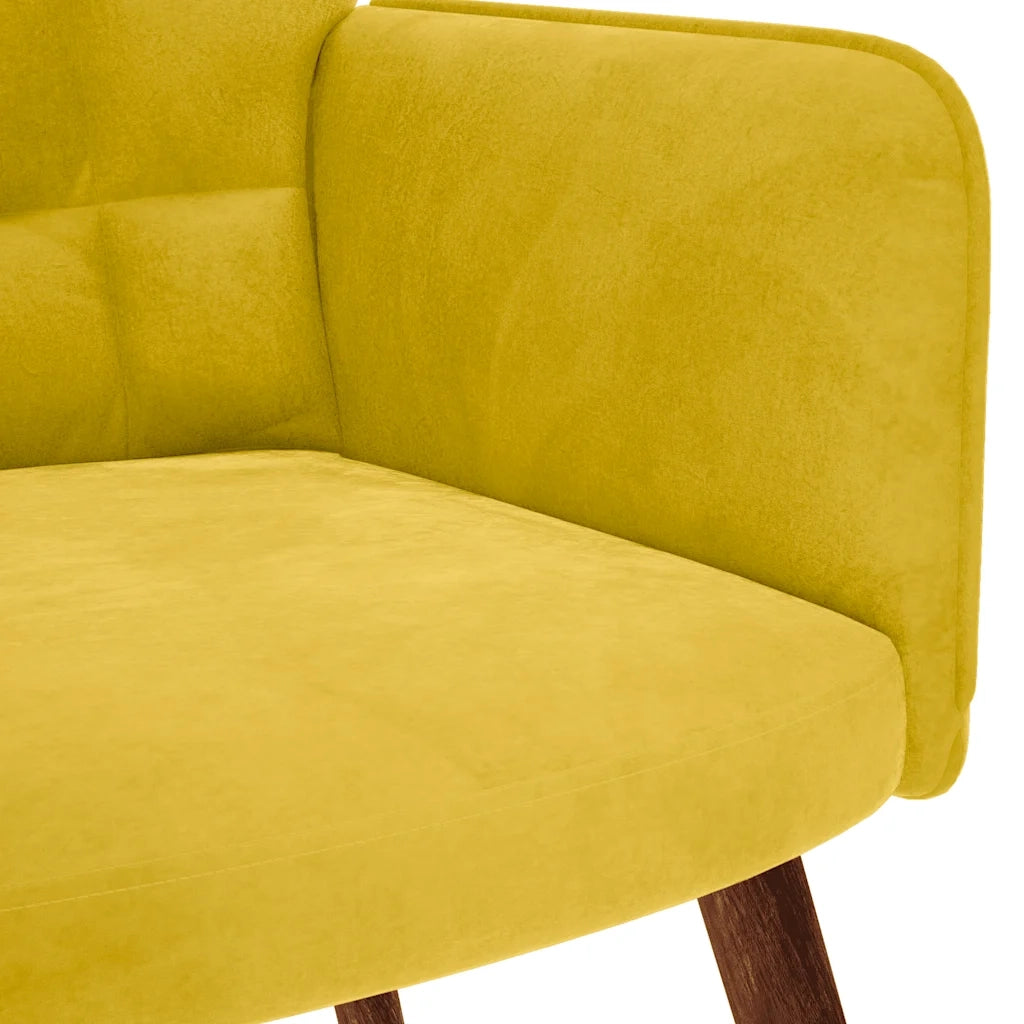 Divano Sedia-Poltrona Relax Giallo in Velluto 885431