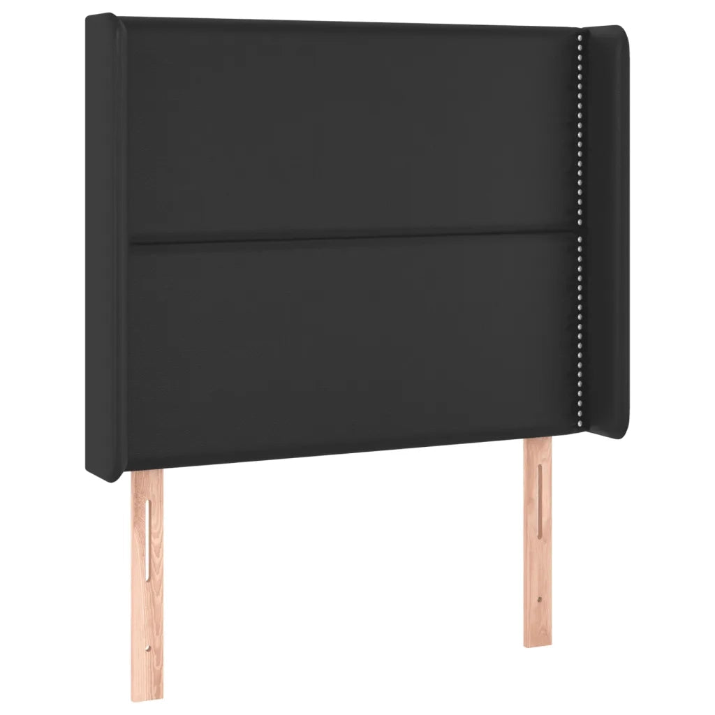 Giroletto a Molle con Materasso e LED-Struttura Letto Nero 90x200 cm Similpelle 592350
