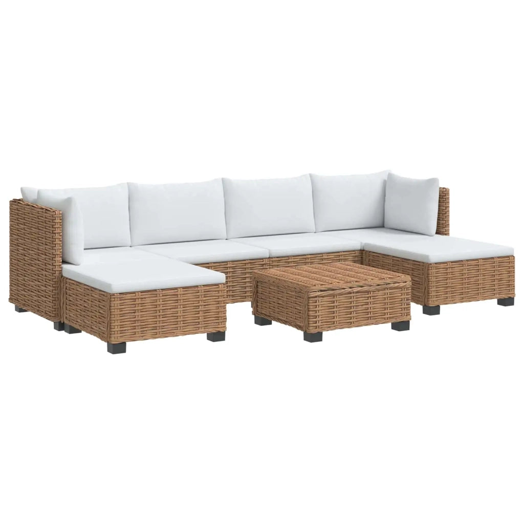 7 pz Set Lounge in Rattan con Cuscini GENDT Rattan naturale 3429866
