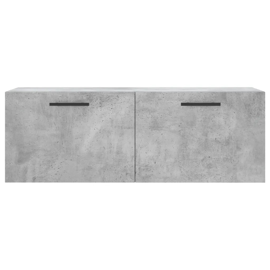 Armadietto a Muro | Mobile a Parete Grigio Cemento 100x36,5x35 cm Legno Multistrato