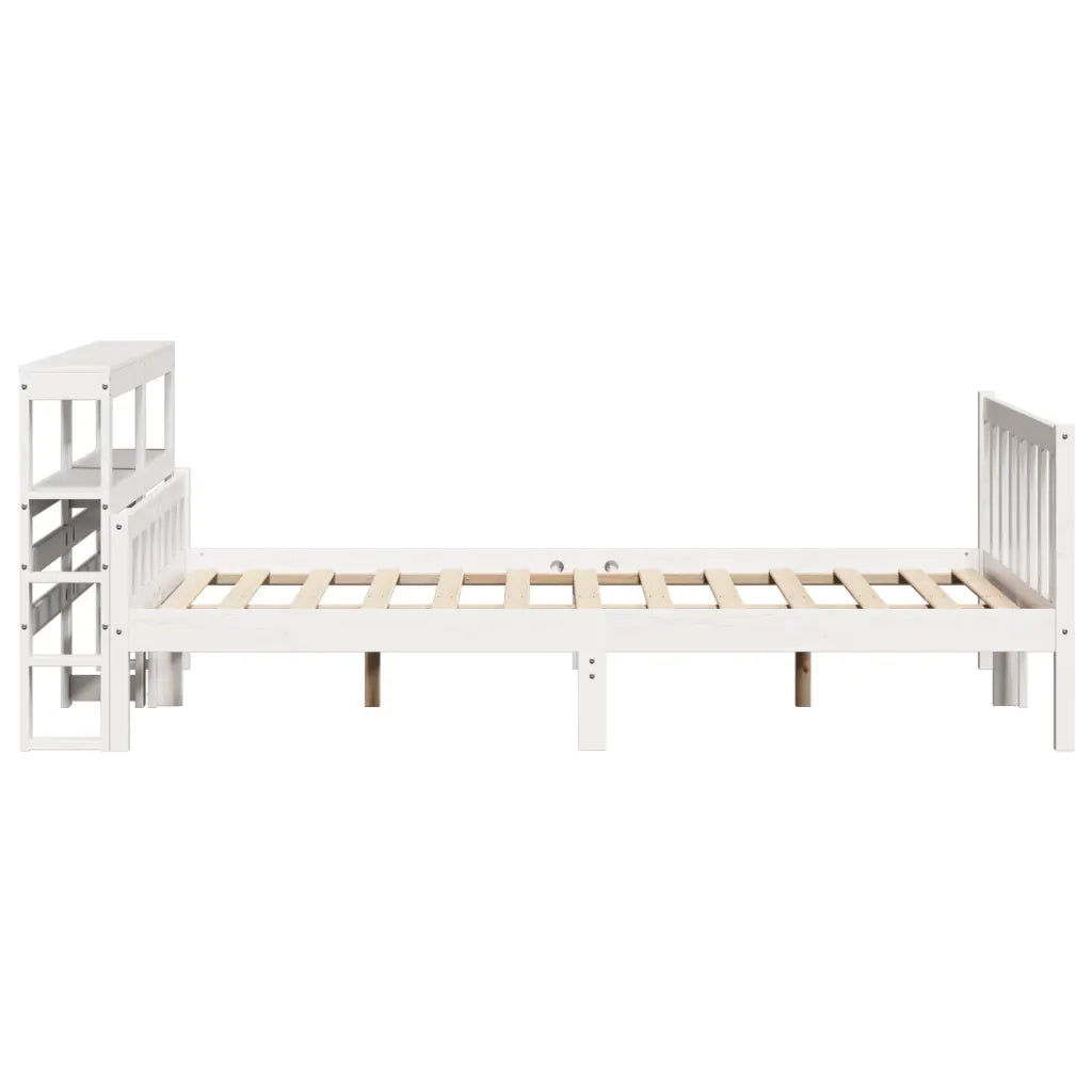 Letto senza Materasso Bianco 150x200 cm Legno Massello di Pino 3305907