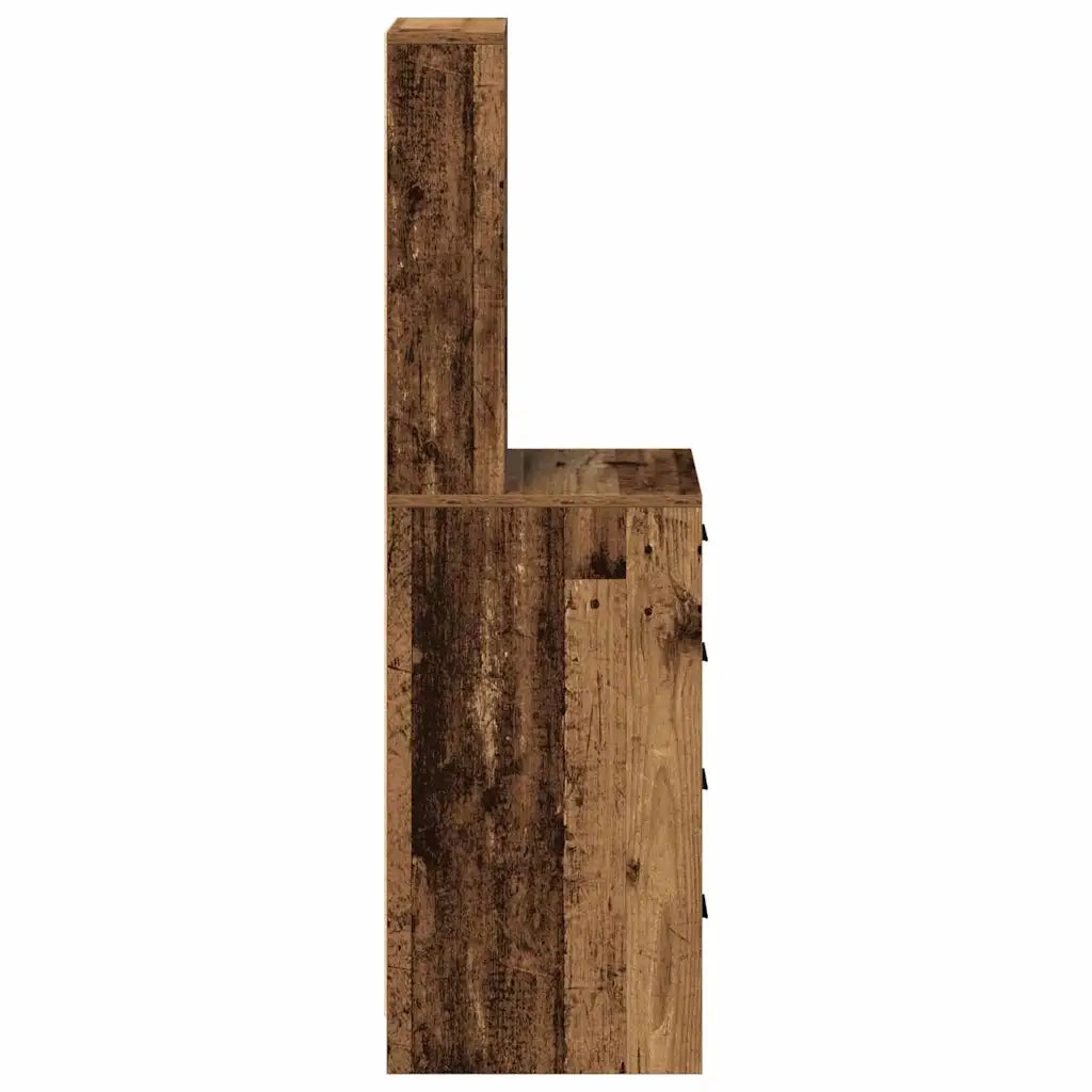 Credenza | Madia | Buffet da pranzo | Armadio da pranzo Legno vecchio 40 x 41 x 135 cm Legno multistrato