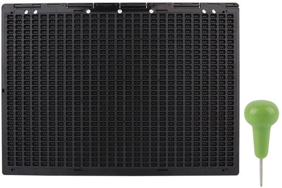 Impostazione di Scrittura Braille Portatile - 27x30 Pietra - Progettazione Ergonomica - Precisione del Diametro dei Punti - Strumento di Apprendimento per gli Ipovedenti