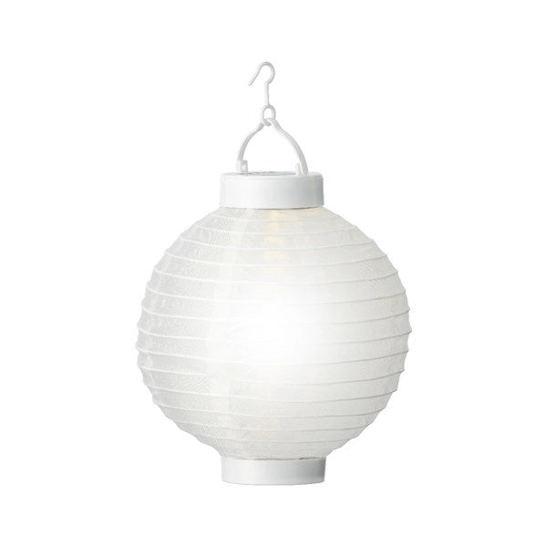 LANTERNA PENSILE SOLARE H23CM BIANCA IN NYLON
