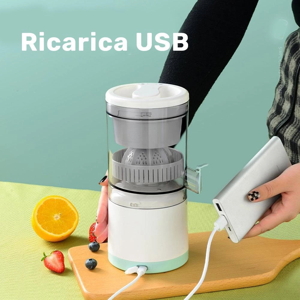 Trade Shop - Spremiagrumi Automatico Portatile Ricaricabile Usb Estrattore Frutta Fresca 45w -