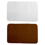 TAPPETINO DA BAGNO MODELLO GALETS CM.40X60  CHOCOLATE   Idroweb