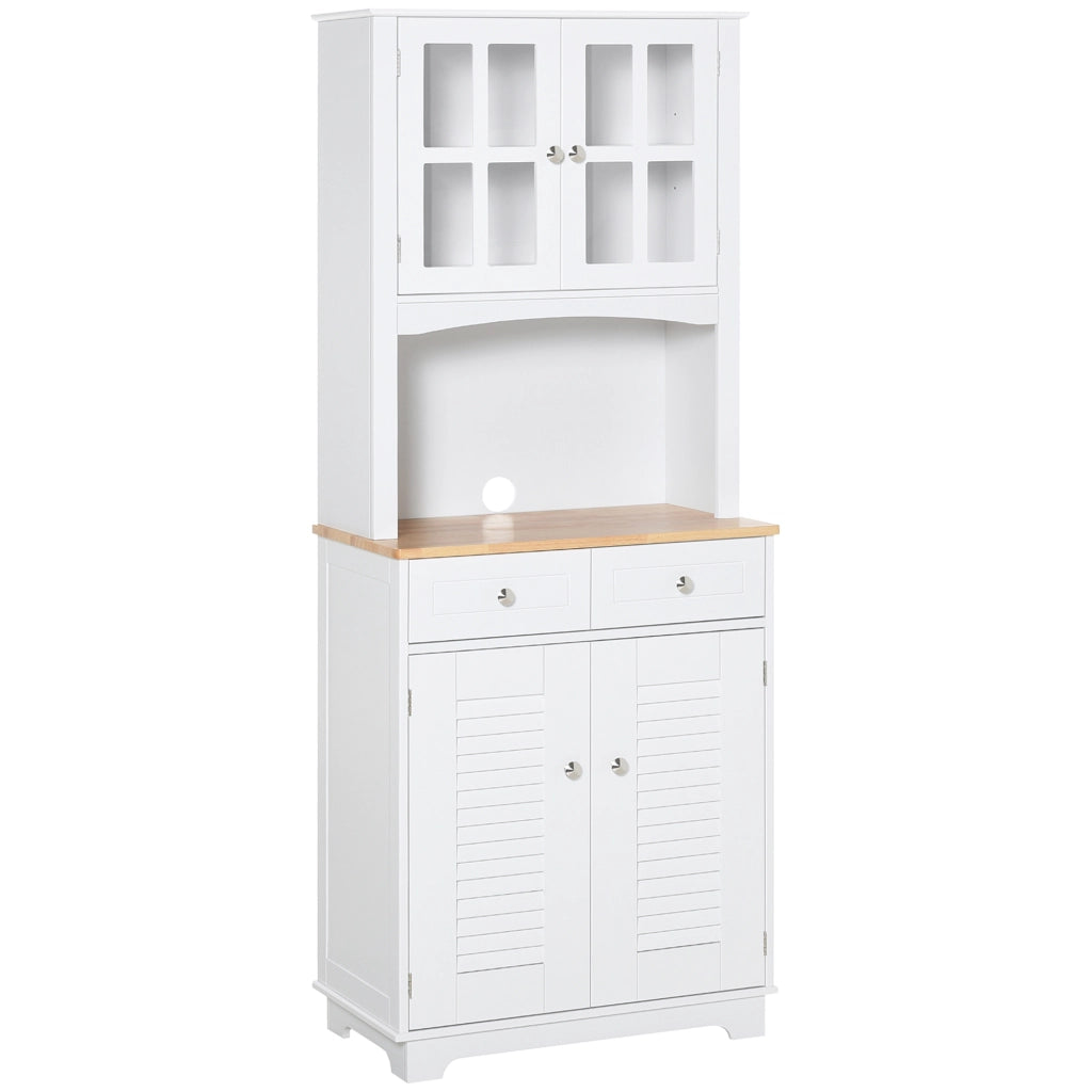 Mobile Buffet Dispensa ¨C Xylo ¨C Legno Bianco Stile Classico 68x39.5x170cm