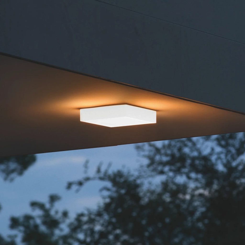 Plafoniera Collezione SNOW LED 18W Luce Calda 3000K Finitura Bianco Ideal Lux