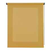 Tenda a Rullo Filtrante, Tenda Avvolgibile Traslucida Liscia Per Finestre e Porte Giallo 80x250 cm