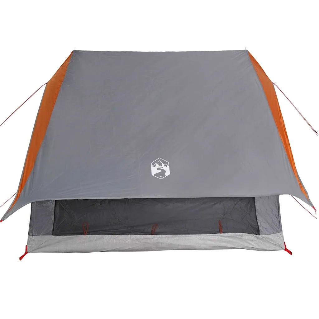 Tenda Familiare con tetto Grigio e arancione 220 x 220 x 184 cm 4100675