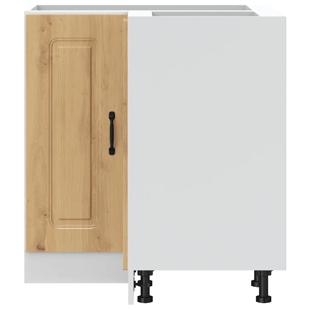 Mobile Base ad Angolo Cucina-Base ad Angolo Cucina Kalmar Rovere Artigianale 809777