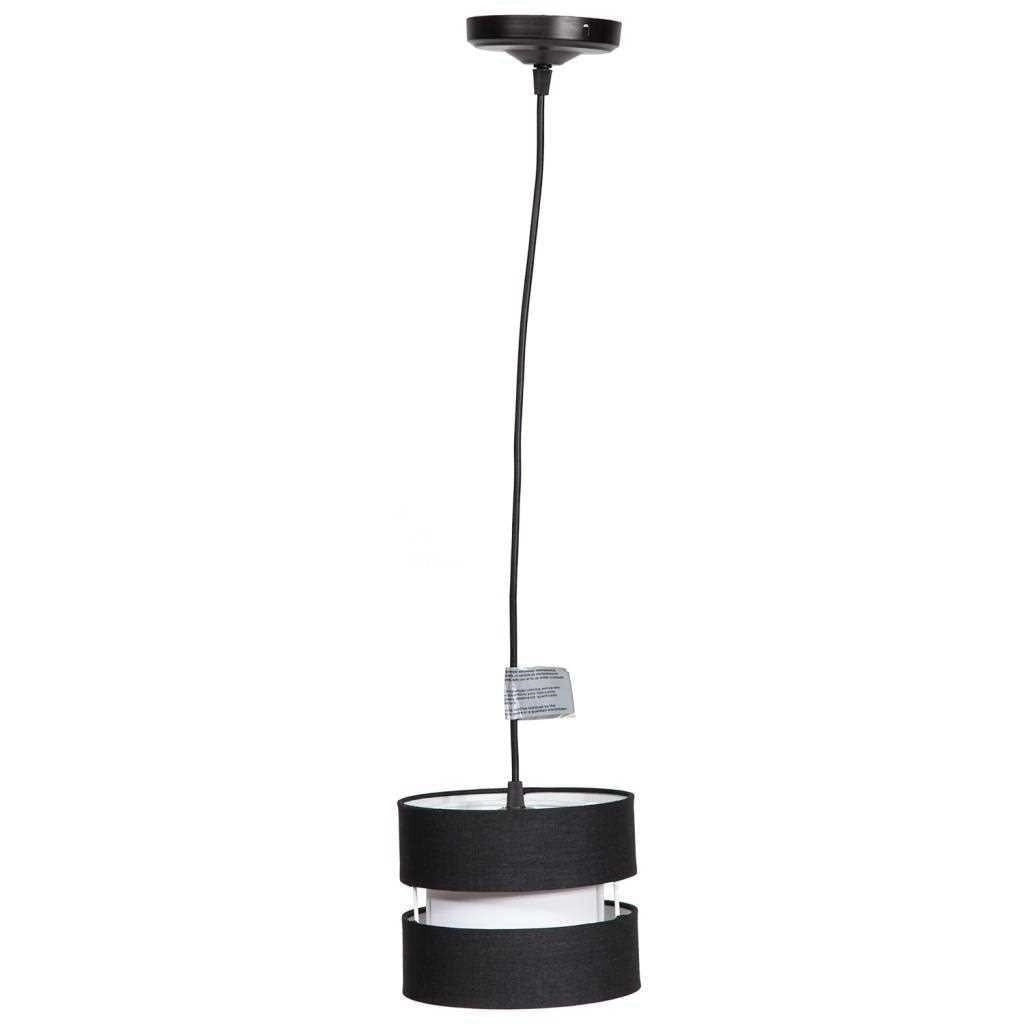 Lampada da soffitto nera 18x18x80h cm