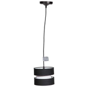 Lampada da soffitto nera 18x18x80h cm