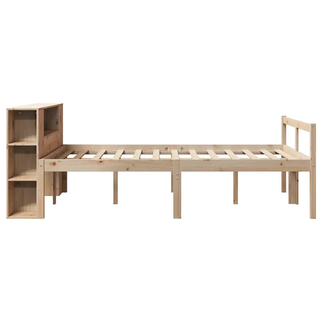 Letto Libreria senza Materasso 135x190 cm in Legno di Pino 3321963