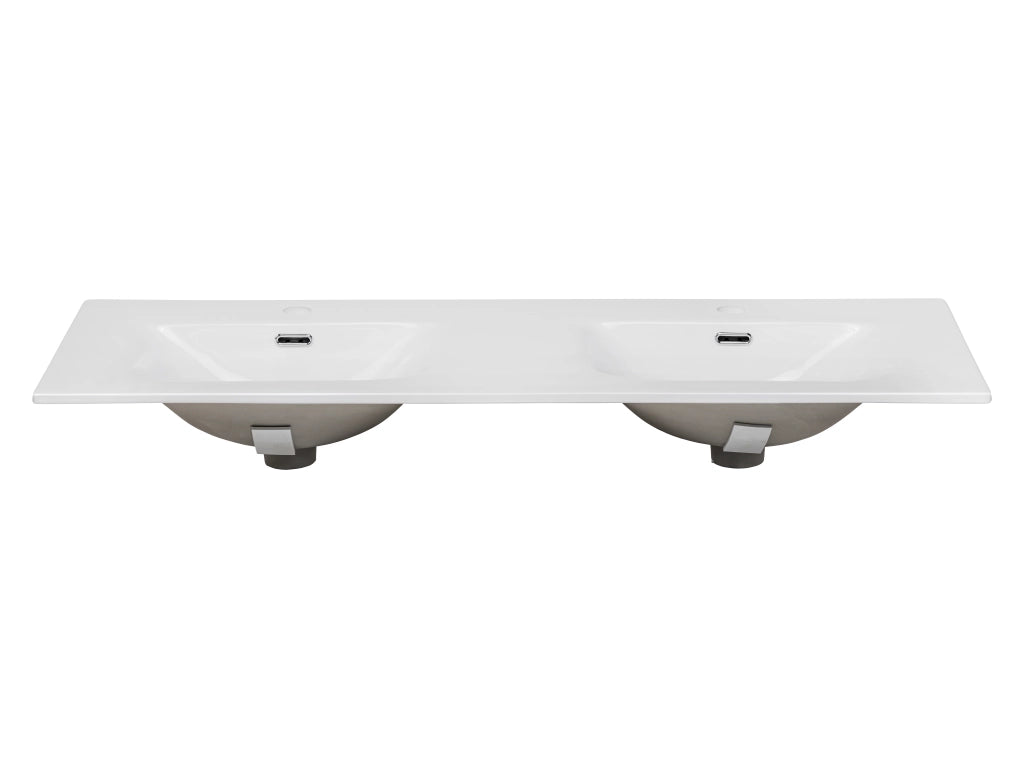 Lavabo per mobile a due vasche 120 cm Lavabi per mobile 121 x 17 x 46 cm