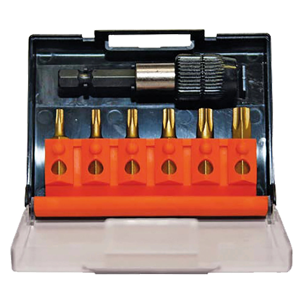 PORTAINSERTO CON INSERTI TORX 7 pz  - ECEF