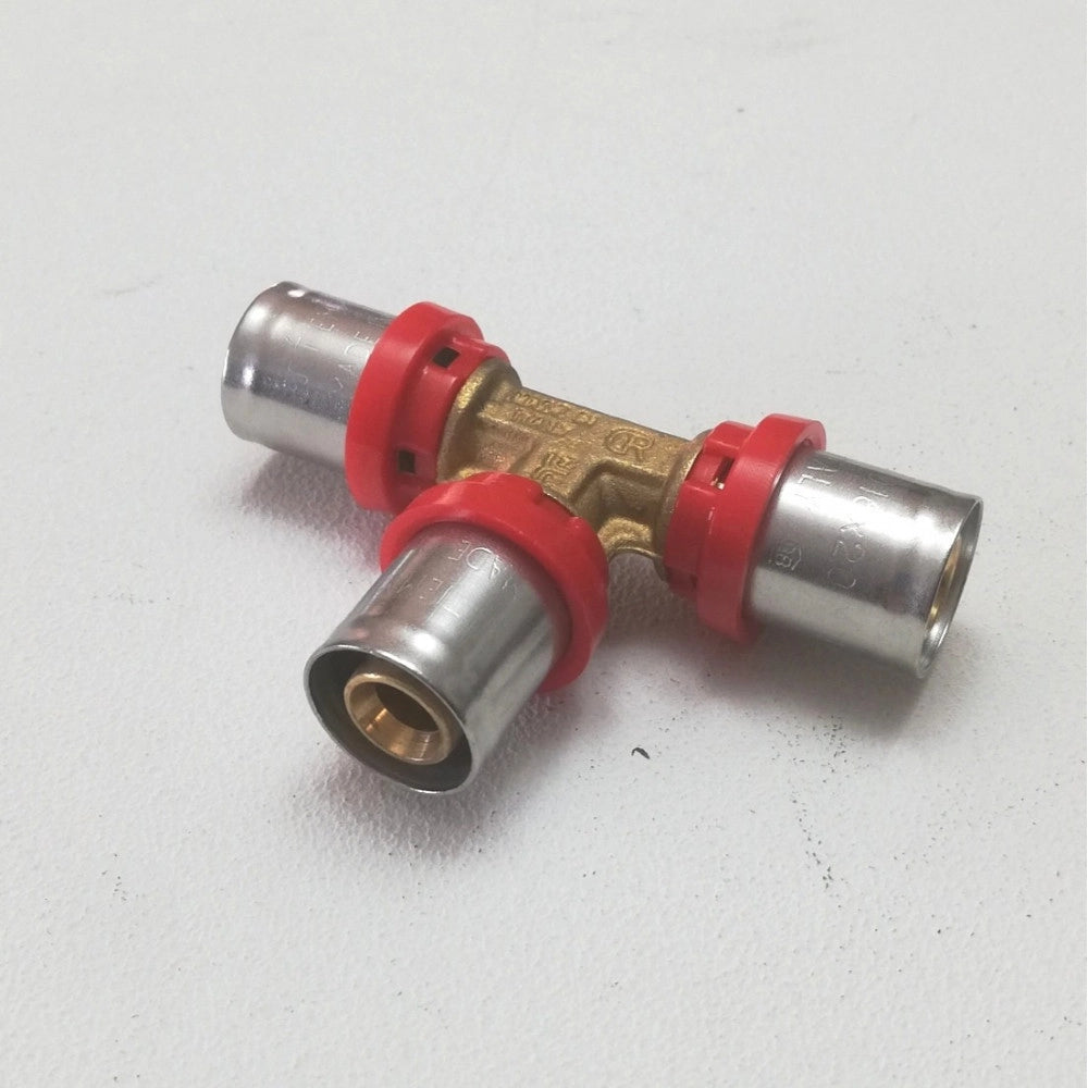 Tiemme raccordo 20 x 20 x 16 a t a pressare per tubo multistrato