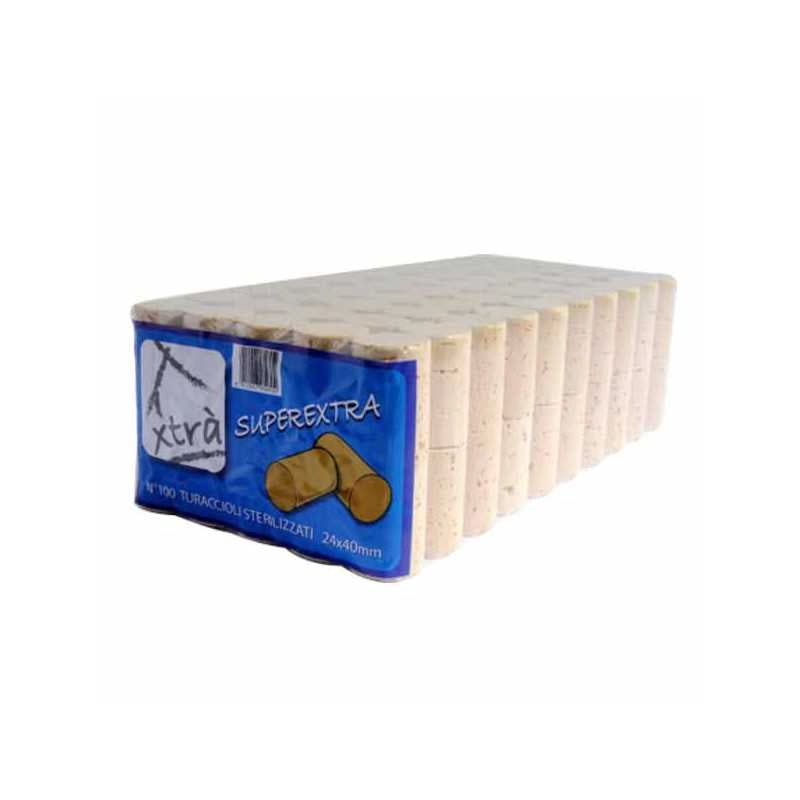 Tappo Sughero Super Extra 24X40 pz.100 Xtra