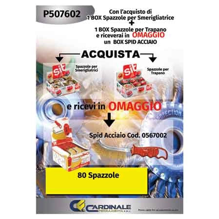 KIT BOX SPAZZOLE A TAZZA E A GAMBO SIT 80 pezzi - SIT